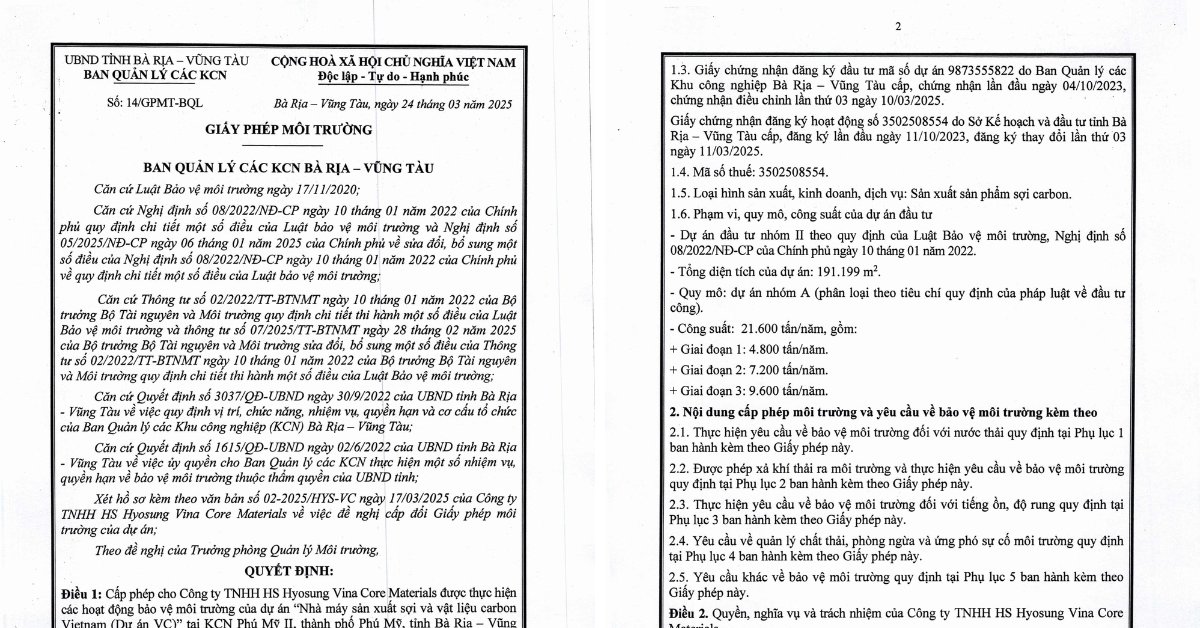 Giấy phép môi trường